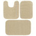 thumbnail image 1 of Garland Rug Gramercy Washable Bath Rug Set, 3-Piece (2 Bath Rugs, & Contour Rug) Champagne, 1 of 7