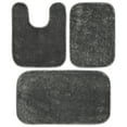 thumbnail image 1 of Garland Rug Gramercy Washable Bath Rug Set, 3-Piece (2 Bath Rugs, & Contour Rug) Cinder Gray, 1 of 7