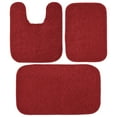 thumbnail image 1 of Garland Rug Gramercy Washable Bath Rug Set, 3-Piece (2 Bath Rugs, & Contour Rug) Classic Red, 1 of 7