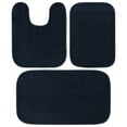 thumbnail image 1 of Garland Rug Gramercy Washable Bath Rug Set, 3-Piece (2 Bath Rugs, & Contour Rug) Navy, 1 of 7