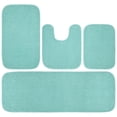 thumbnail image 1 of Garland Rug Gramercy Washable Bath Rug Set, 4-Piece (2 Bath Rugs, Contour Rug, Runner Rug) Sea Foam, 1 of 7