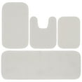 thumbnail image 1 of Garland Rug Gramercy Washable Bath Rug Set, 4-Piece (2 Bath Rugs, Contour Rug, Runner Rug) White, 1 of 7