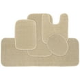 thumbnail image 1 of Garland Rug Gramercy Washable Bath Rug Set, 5 Piece (2 Bath Rugs, Contour, Lid Cover, & Runner Rug) Champagne, 1 of 7