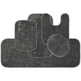 thumbnail image 1 of Garland Rug Gramercy Washable Bath Rug Set, 5 Piece (2 Bath Rugs, Contour, Lid Cover, & Runner Rug) Cinder Gray, 1 of 7