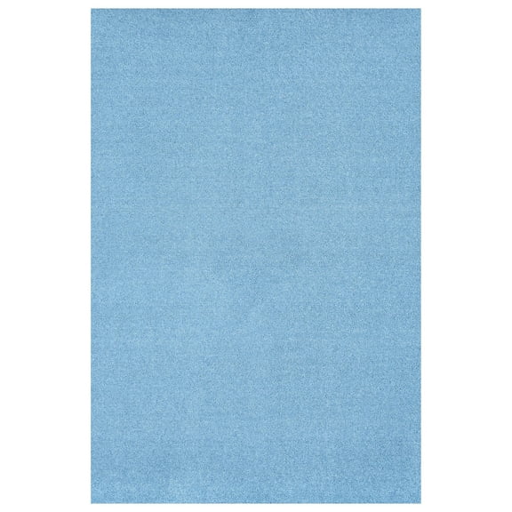 Garland Rug Gramercy Washable Polypropylene Basin Blue Bathroom Carpet, 4' x 6'