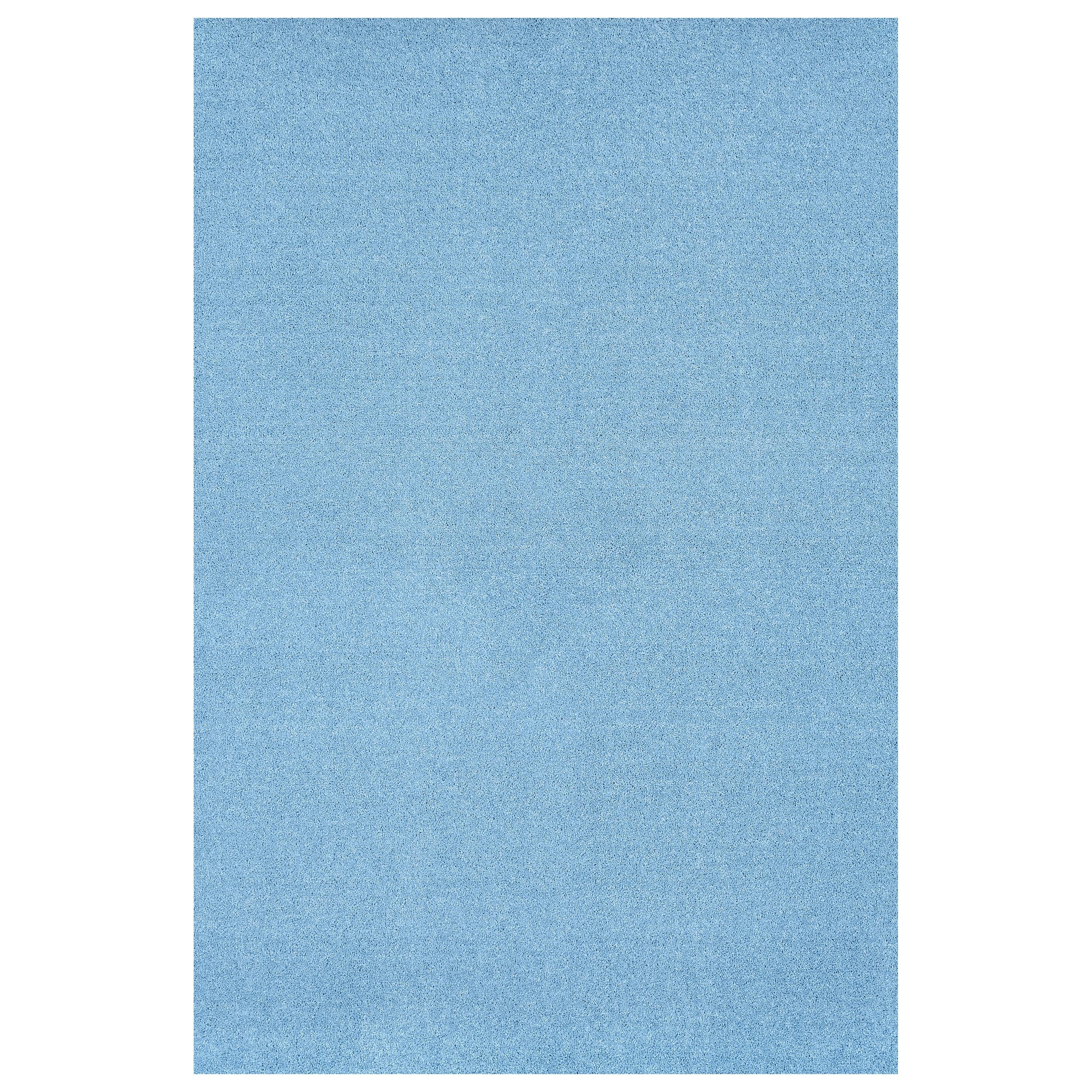 Garland Rug Gramercy Washable Polypropylene Basin Blue Bathroom Carpet, 5' x 6'