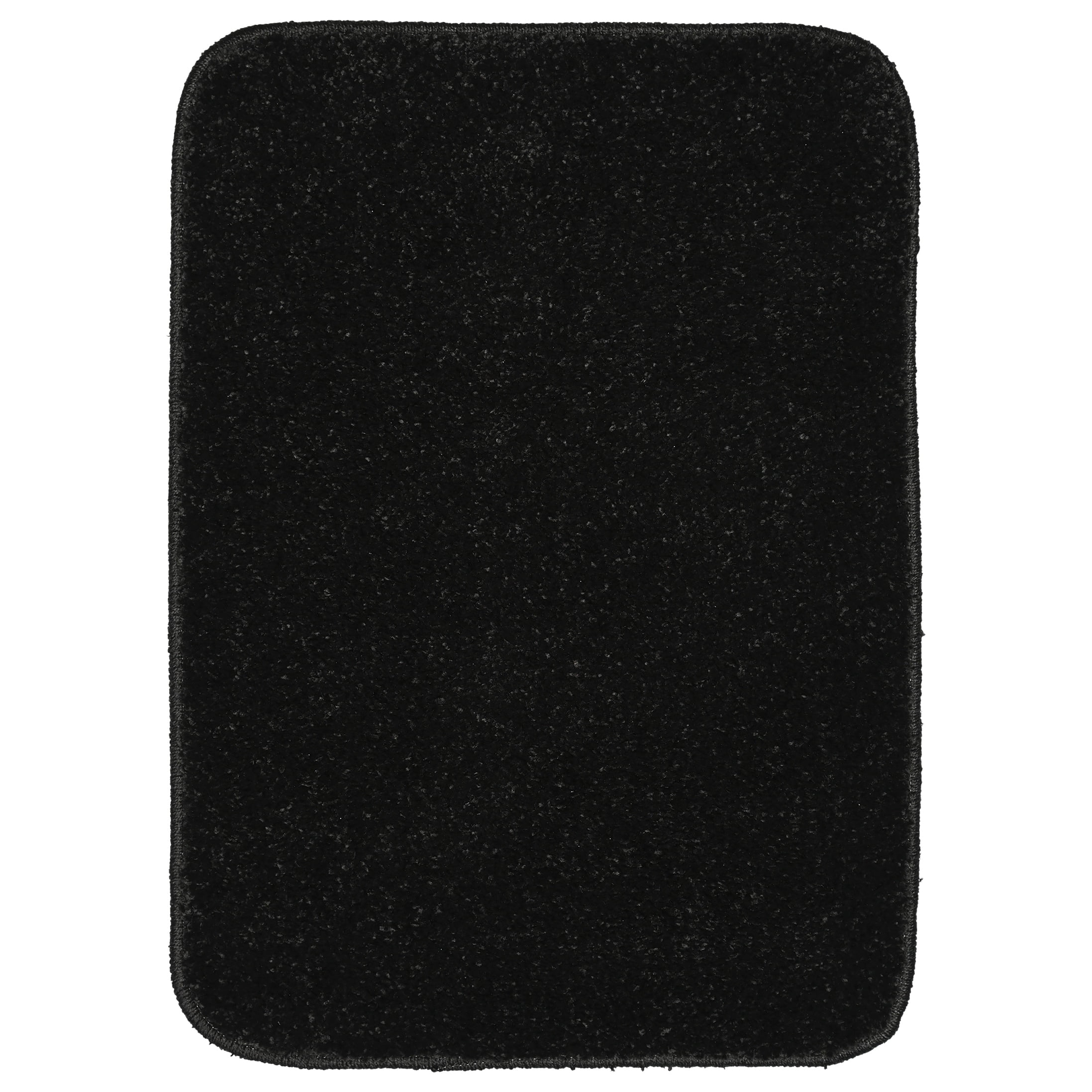 Garland Rug Gramercy Washable Polypropylene Black Bath Rug, 17" x 24" - Walmart.com