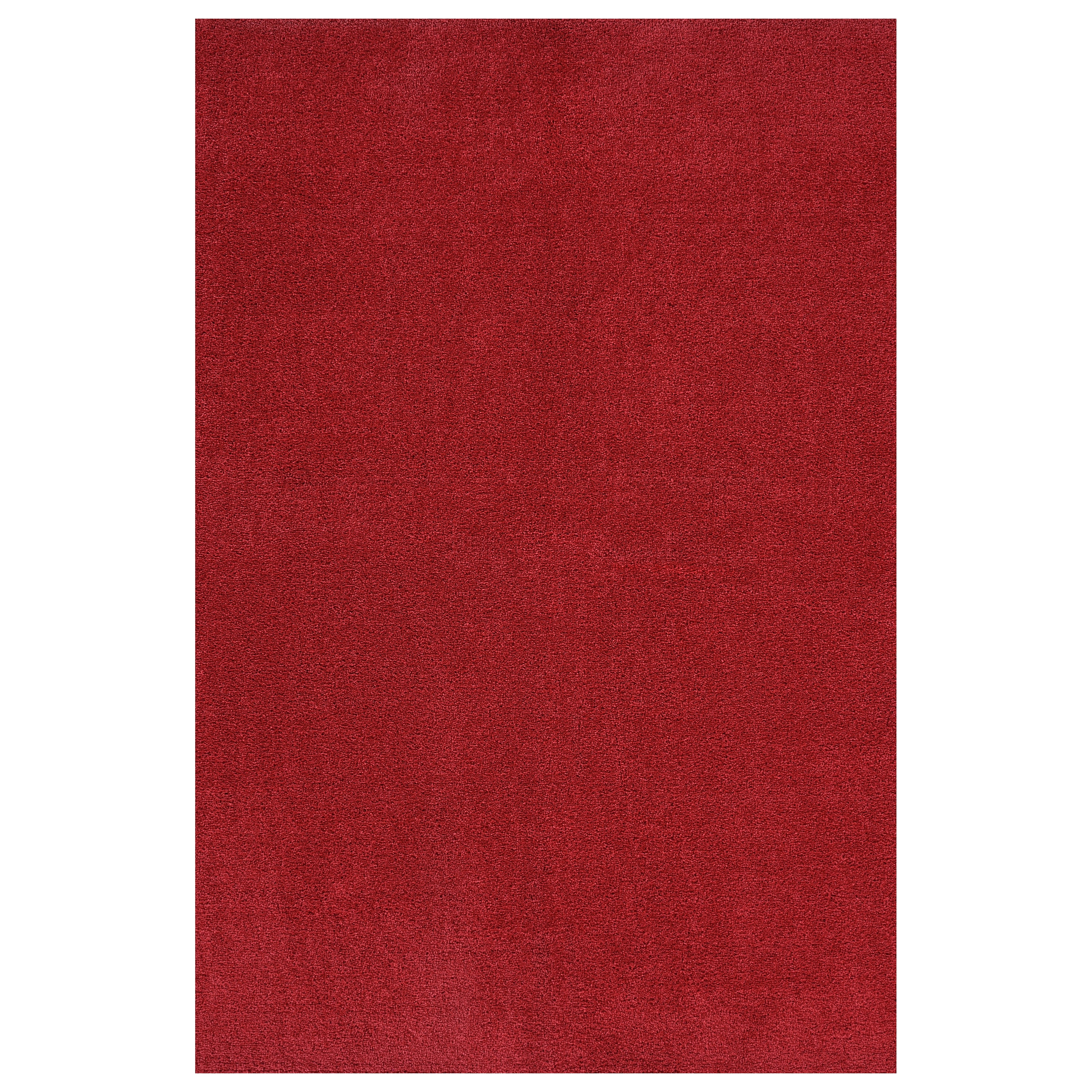 Garland Rug Gramercy Washable Polypropylene Classic Red Bathroom Carpet, 4' x 6'