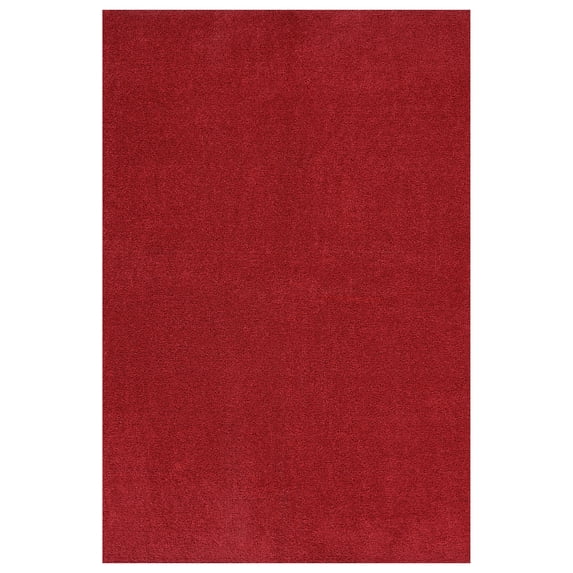 Garland Rug Gramercy Washable Polypropylene Classic Red Bathroom Carpet, 5' x 6'