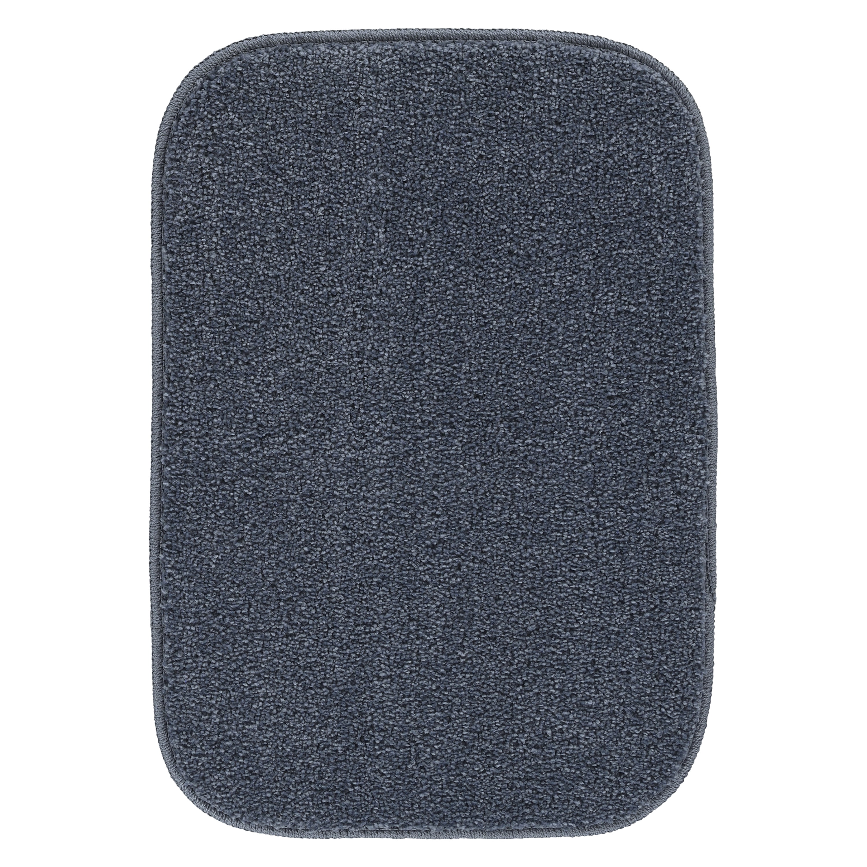 Garland Rug Gramercy Washable Polypropylene Slate Blue Bath Rug, 17" x 24"