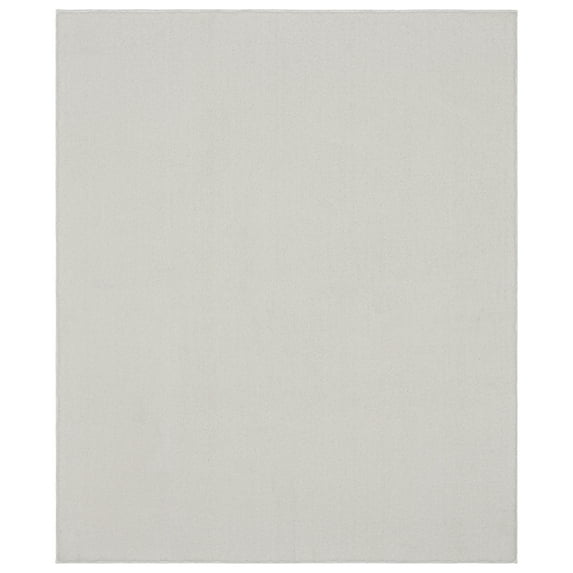 Garland Rug Gramercy Washable Polypropylene White Bathroom Carpet, 6' x 9'