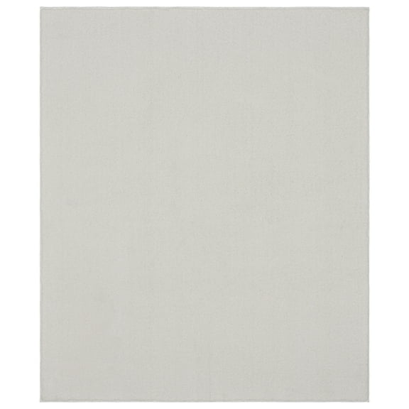 Garland Rug Gramercy Washable Polypropylene White Bathroom Carpet, 6' x 9'