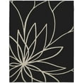 thumbnail image 1 of Garland Rug Grand Floral Black/Ivory Indoor Area Rug, 8' x 10', 1 of 5