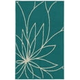 thumbnail image 1 of Garland Rug Grand Floral Teal/Ivory Indoor Accent Rug, 30" x 46", 1 of 2