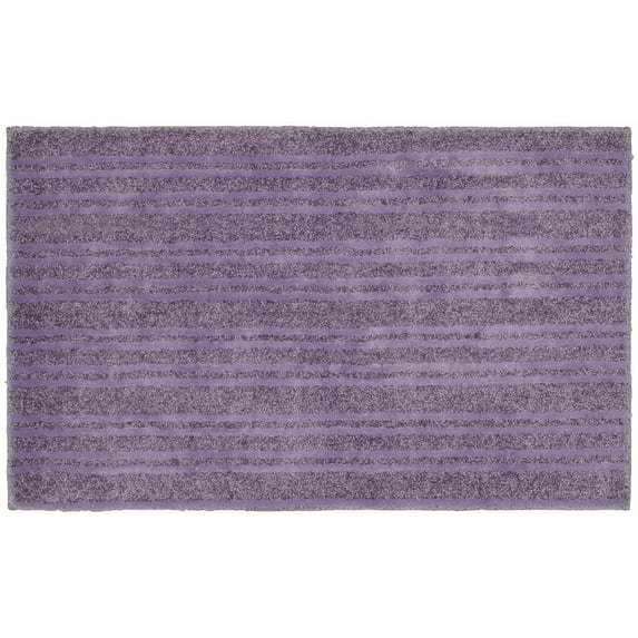 Garland Rug Grand Isle 24 in. x 40 in. Nylon Washable Bathroom Rug Purple