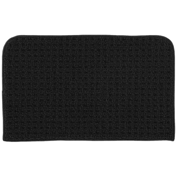 Garland Rug Herald Square Black Indoor Kitchen Rug, 18" x 30"
