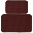 thumbnail image 1 of Garland Rug Herald Square 2pc Kitchen Rug Set 18 in. x 30 in. & 24 in. x 40 in. Mat Burgundy, 1 of 4