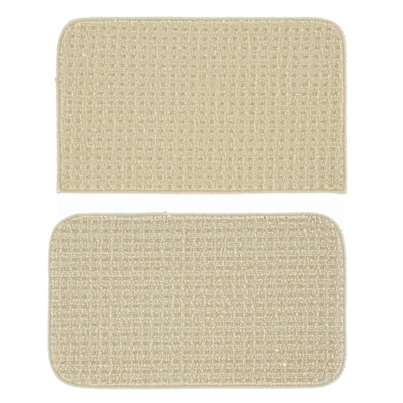 Garland Rug Herald Square 2pc Kitchen Rug Set 18 in. x28 in. Slice & 18 in. x28 in. Mat Ivory