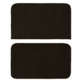 thumbnail image 1 of Garland Rug Herald Square 2pc Kitchen Rug Set 18 in. x28 in. Slice & 18 in. x28 in. Mat Mocha, 1 of 5