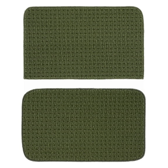 Garland Rug Herald Square 2pc Kitchen Rug Set 18 in. x28 in. Slice & 18 in. x28 in. Mat Sage