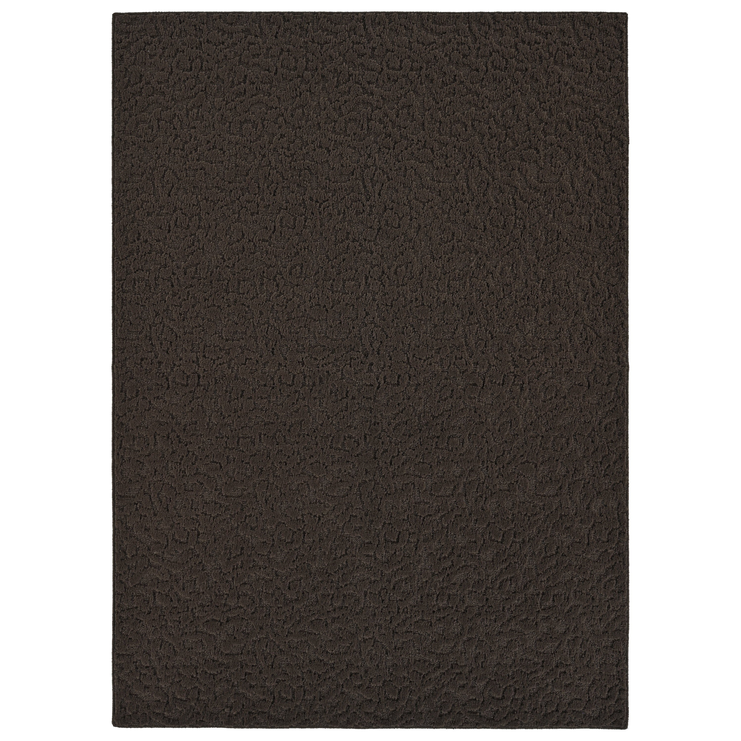 Mocha 8' x 10' Tufted Synthetic Non-slip Area Rug