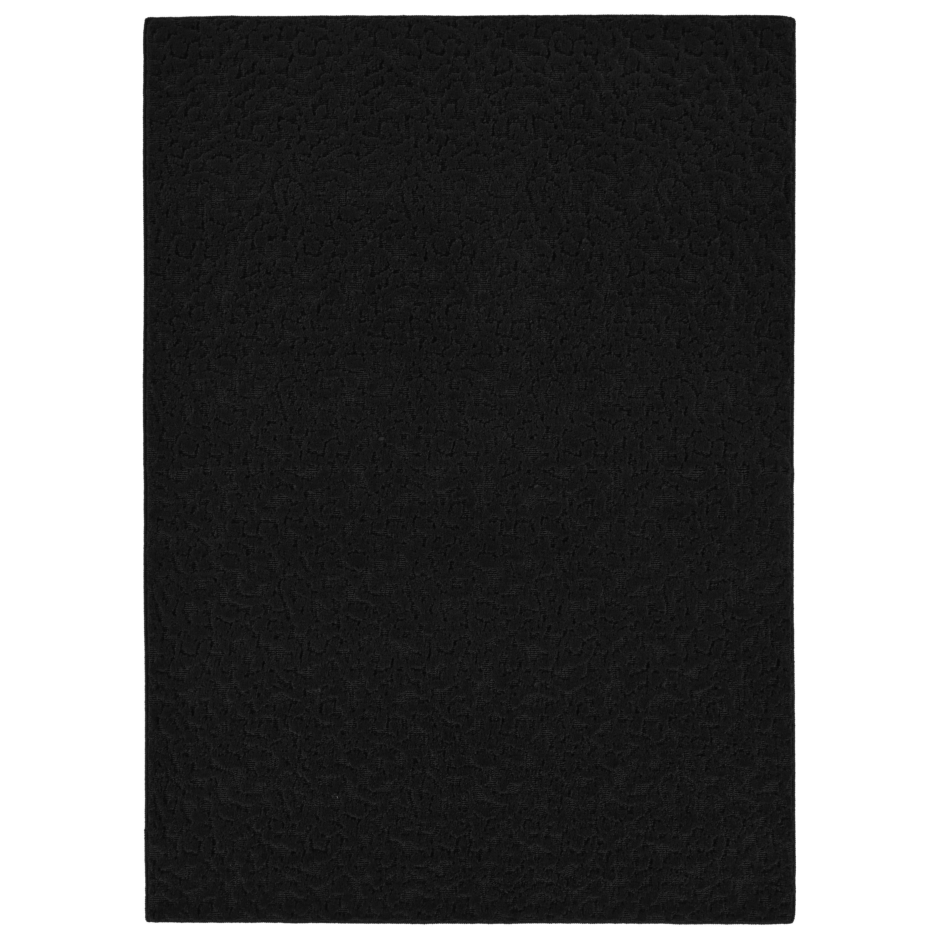 Garland Rug Ivy Black Indoor Area Rug, 6' x 9'