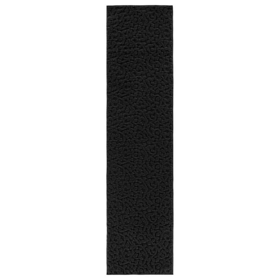 Garland Rug Ivy Black Indoor Runner Rug, 3' x 12'