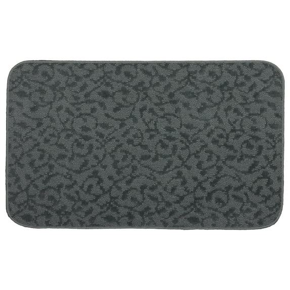Garland Rug Ivy Polypropylene Cinder Gray Indoor Accent Rug, 24" x 40"
