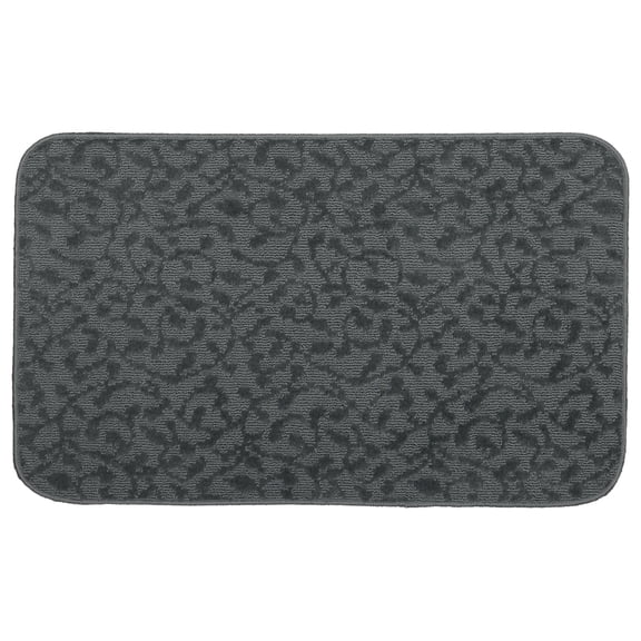 Garland Rug Ivy Polypropylene Cinder Gray Indoor Accent Rug, 24" x 40"