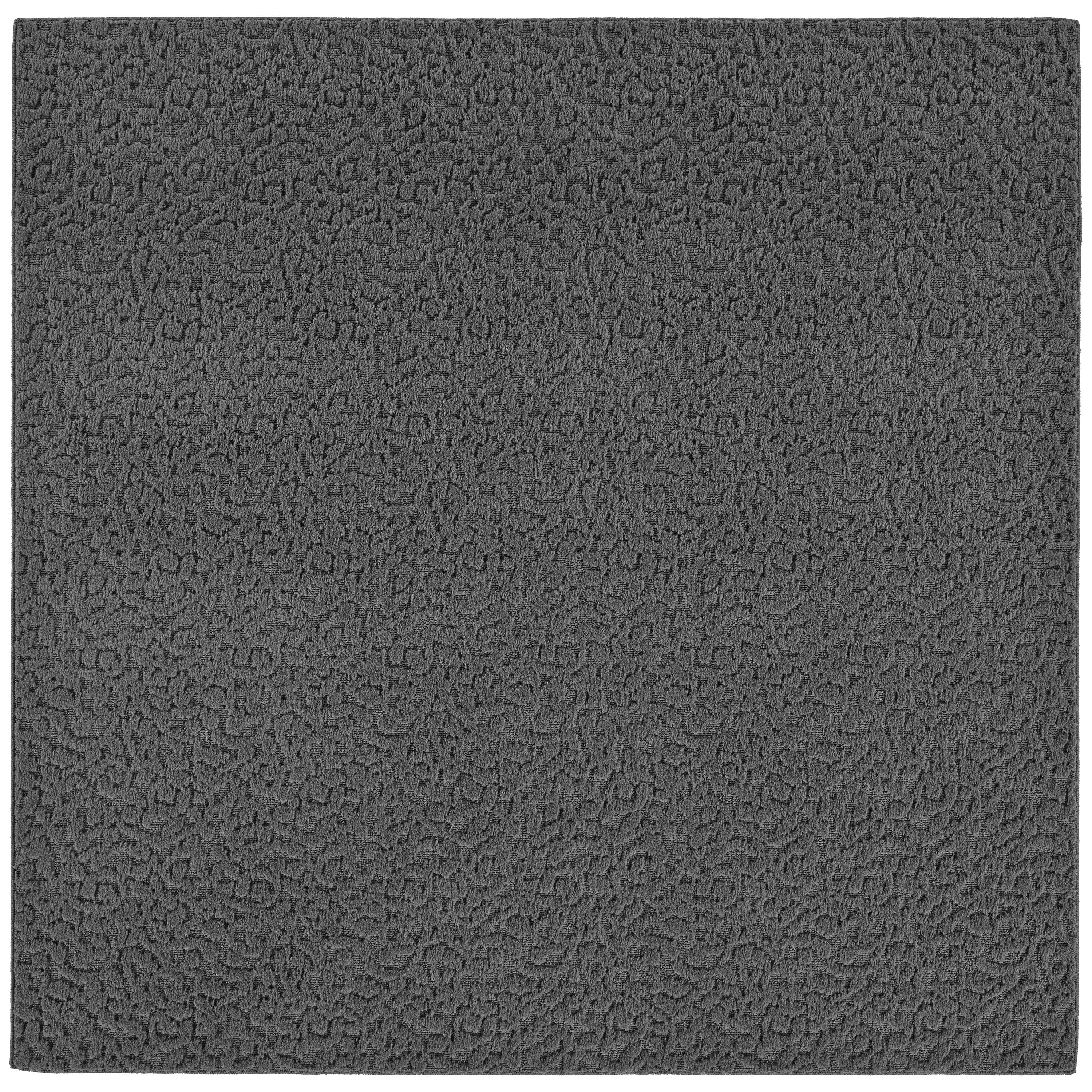 Garland Rug Ivy Cinder Gray Square Indoor Area Rug, 12' x 12'
