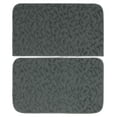 thumbnail image 1 of Garland Rug Ivy Polypropylene Indoor Accent Rug Set, 2 Piece Slice Set (18"x28" Slice, & 18"x28") Cinder Gray, 1 of 6