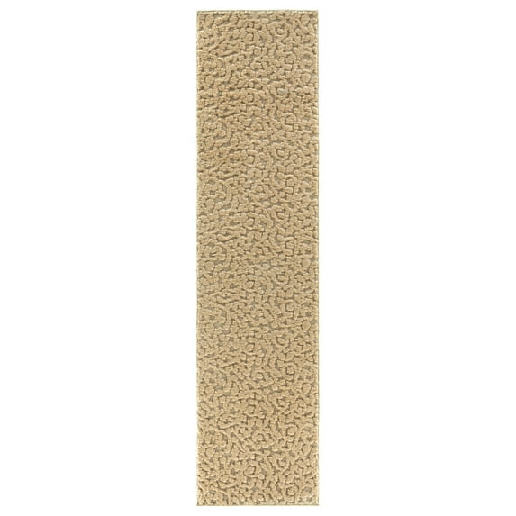 Garland Rug Ivy Tan Indoor Runner Rug, 2' x 8'