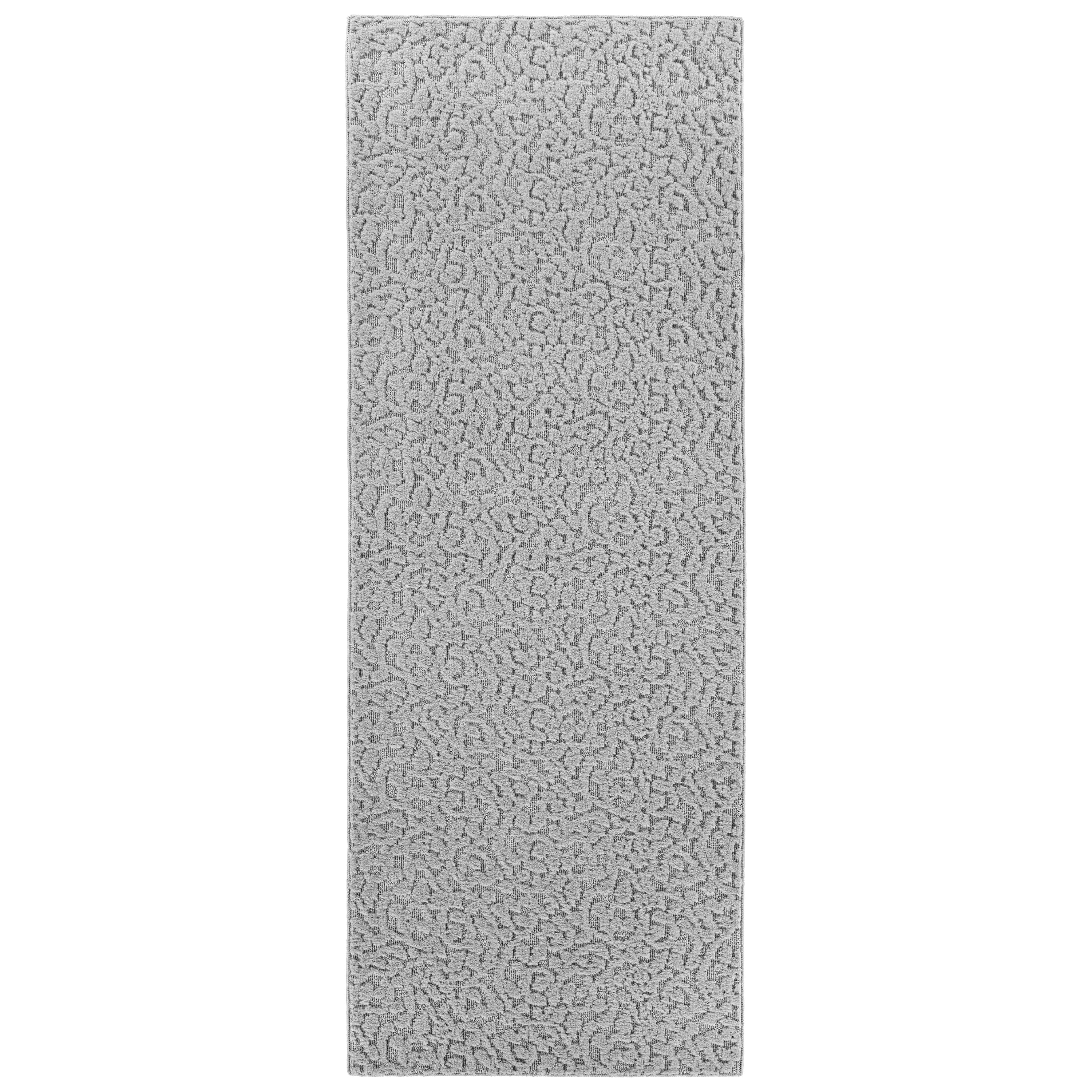 Garland Rug Ivy Silver Indoor Runner Rug, 3' x 8'