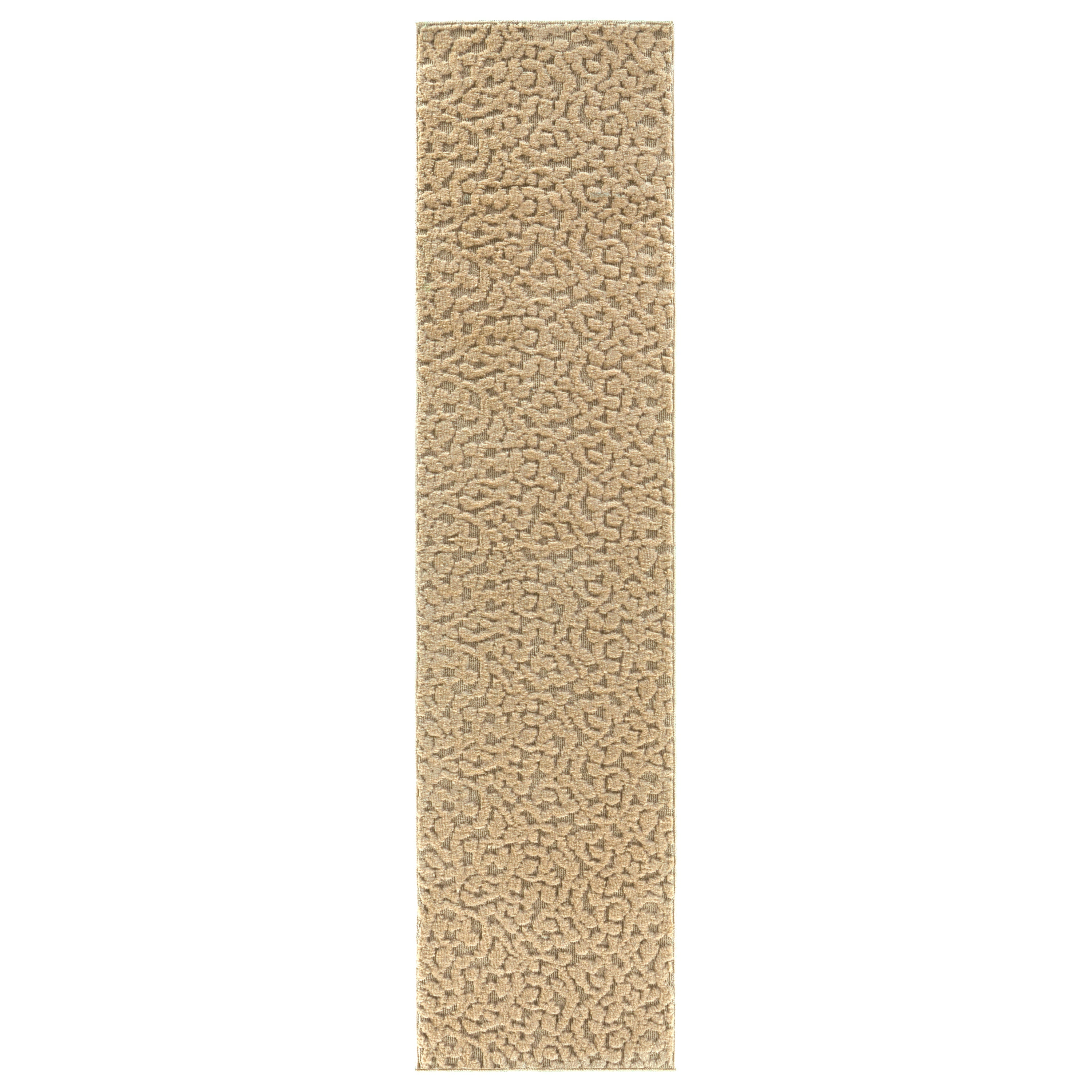 Garland Rug Ivy Tan Indoor Runner Rug, 2' x 12'
