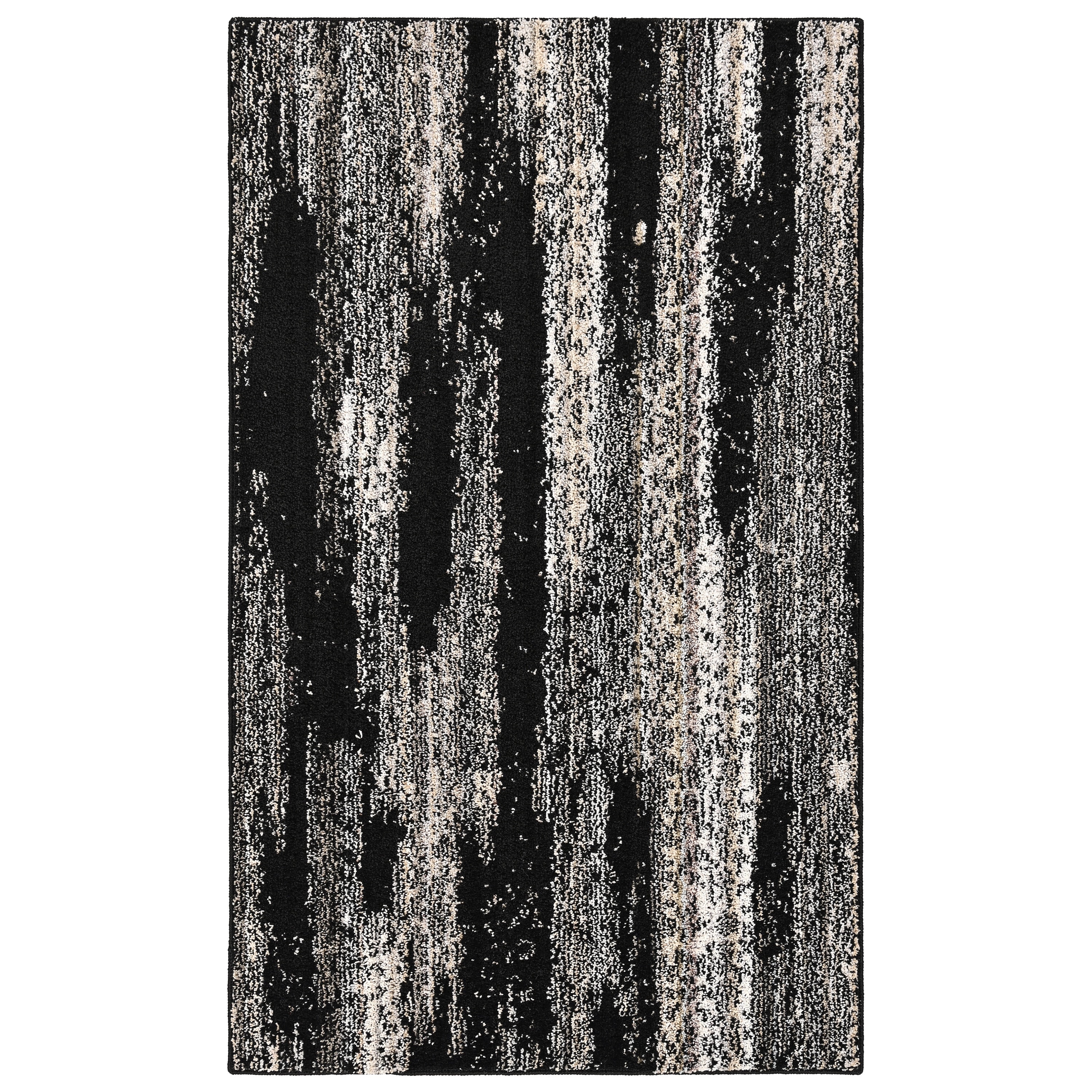 Garland Rug Jasper Black/Earth Tone Indoor Area Rug, 3' x 5'