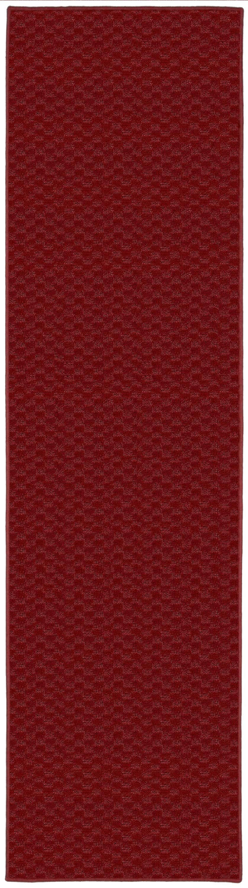 Garland Rug Medallion 3 ft. x 12 ft. Area Rug Large Runner Chili Red