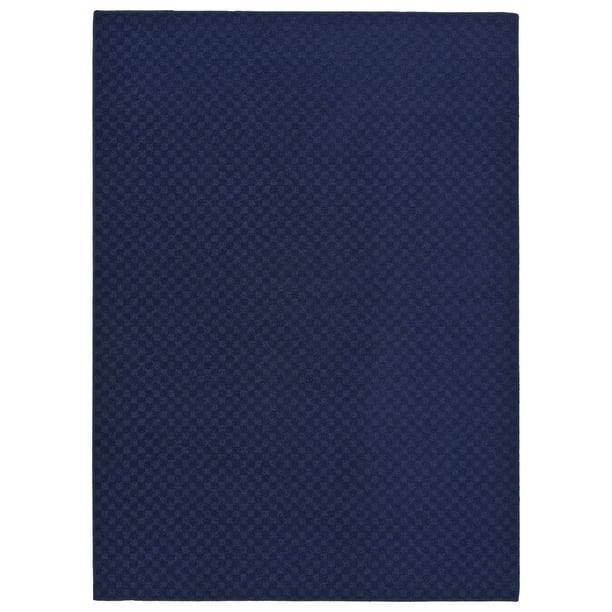 Garland Medallion 9 x 12 Navy Indoor Solid Area Rug Garland Medallion 9 x 12 Navy Indoor Solid Area Rug
