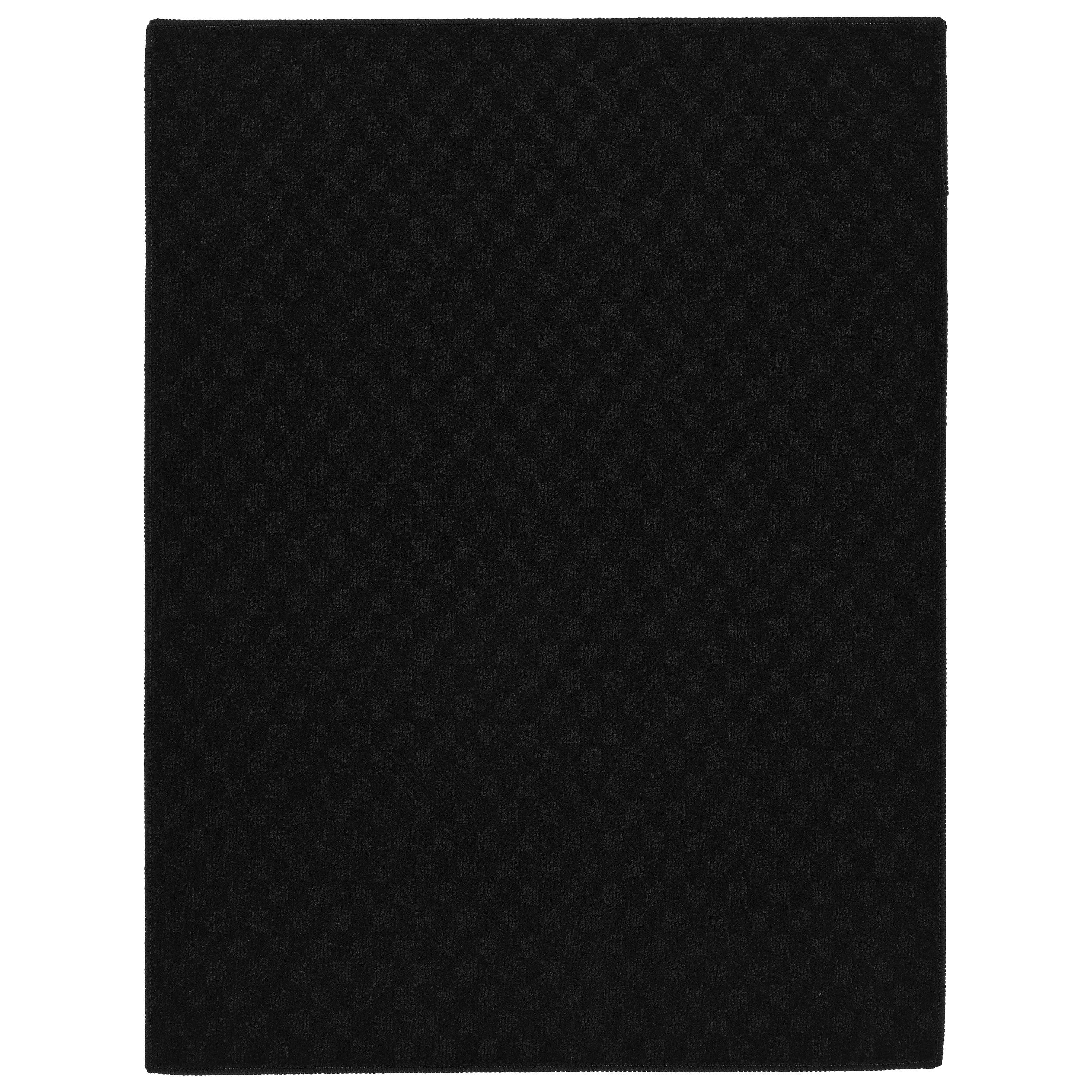 Garland Rug Medallion Black Indoor Area Rug, 4' x 6'