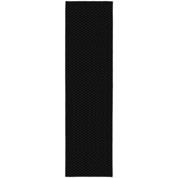 Garland Rug Medallion Black Indoor Runner Rug, 3' x 12'