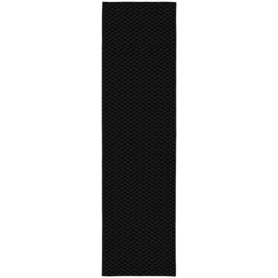 Garland Rug Medallion Black Indoor Runner Rug, 3' x 8'