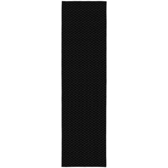 Garland Rug Medallion Black Indoor Runner Rug, 3' x 8'