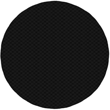 Garland Rug Medallion Black Round Indoor Area Rug, 5' x 5'