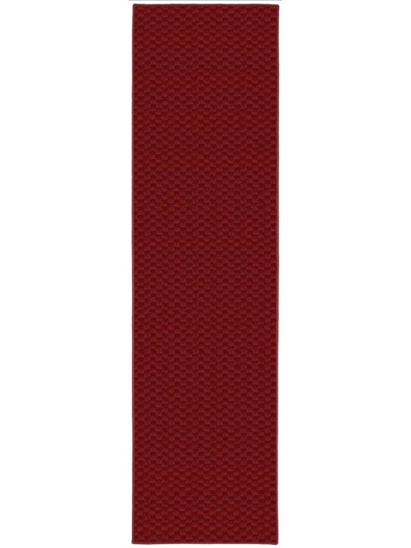 Garland Rug Medallion Chili Red Indoor Runner Rug, 2' x 12'
