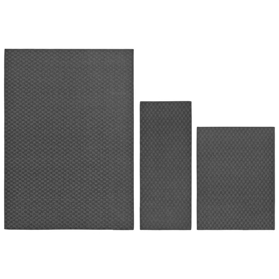 Garland Rug Medallion Cinder Gray 3 Piece Indoor Rug Set, (5'x7', 3'x4', 2'x5')