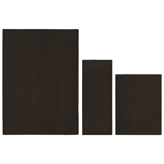 Garland Rug Medallion Mocha 3 Piece Indoor Rug Set, (5'x7', 3'x4', 2'x5')