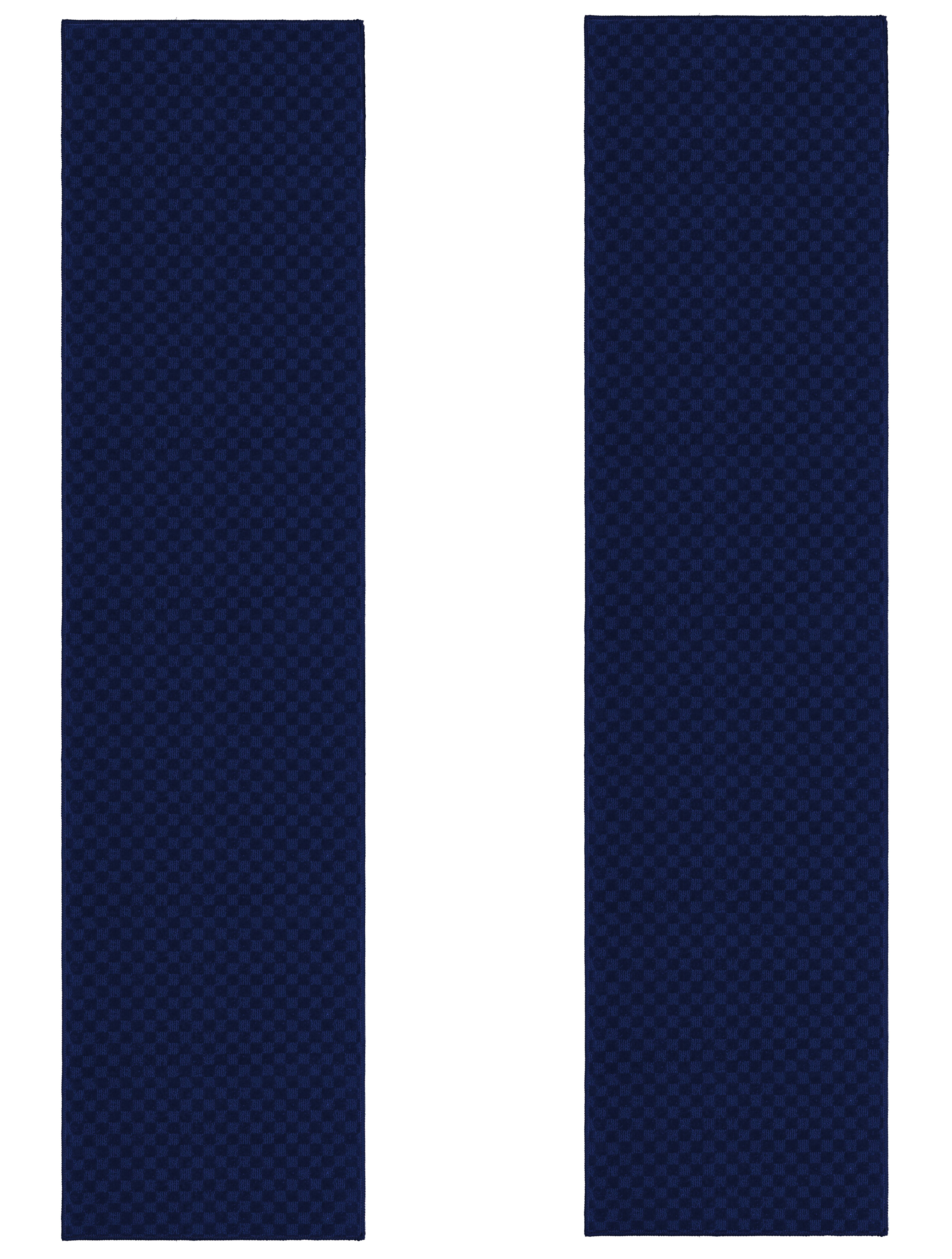 Garland Rug Medallion Navy 2 Piece Indoor Runner Set, (2) 2' x 10'
