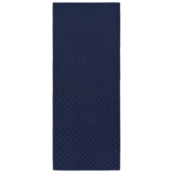 Garland Rug Medallion Navy Indoor Runner Rug, 2' x 8'