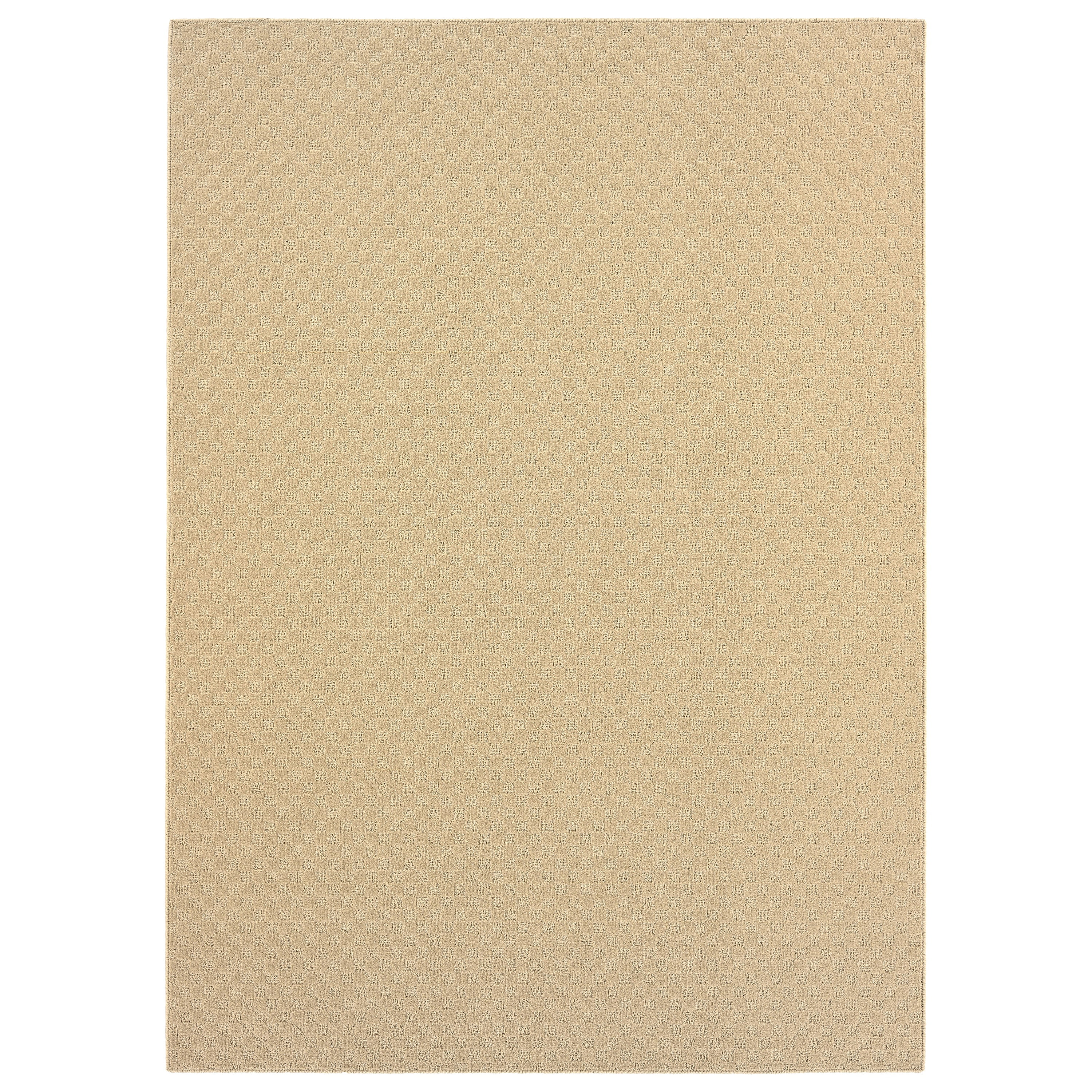 Medallion Black Solid Synthetic 9' x 12' Tufted Area Rug