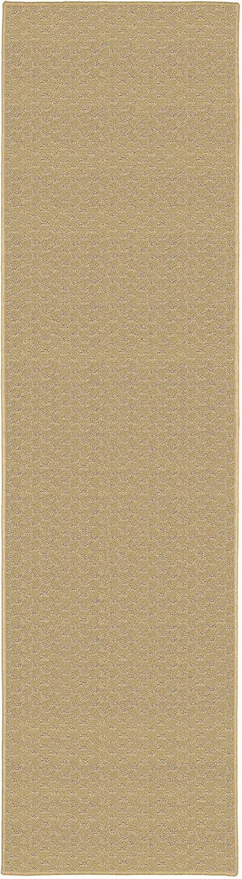 Garland Rug Medallion Tan Indoor Runner Rug, 2' x 12'