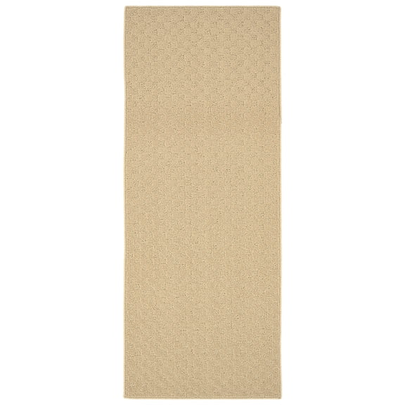 Garland Rug Medallion Tan Indoor Runner Rug, 2' x 8'